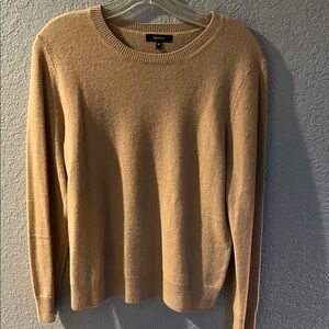 Quince Women's Classic Beige Cashmere Crew Neck Sweater